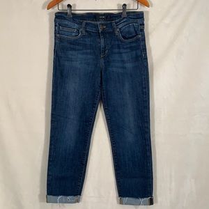 Joe’s jeans cropped raw edge elma jeans